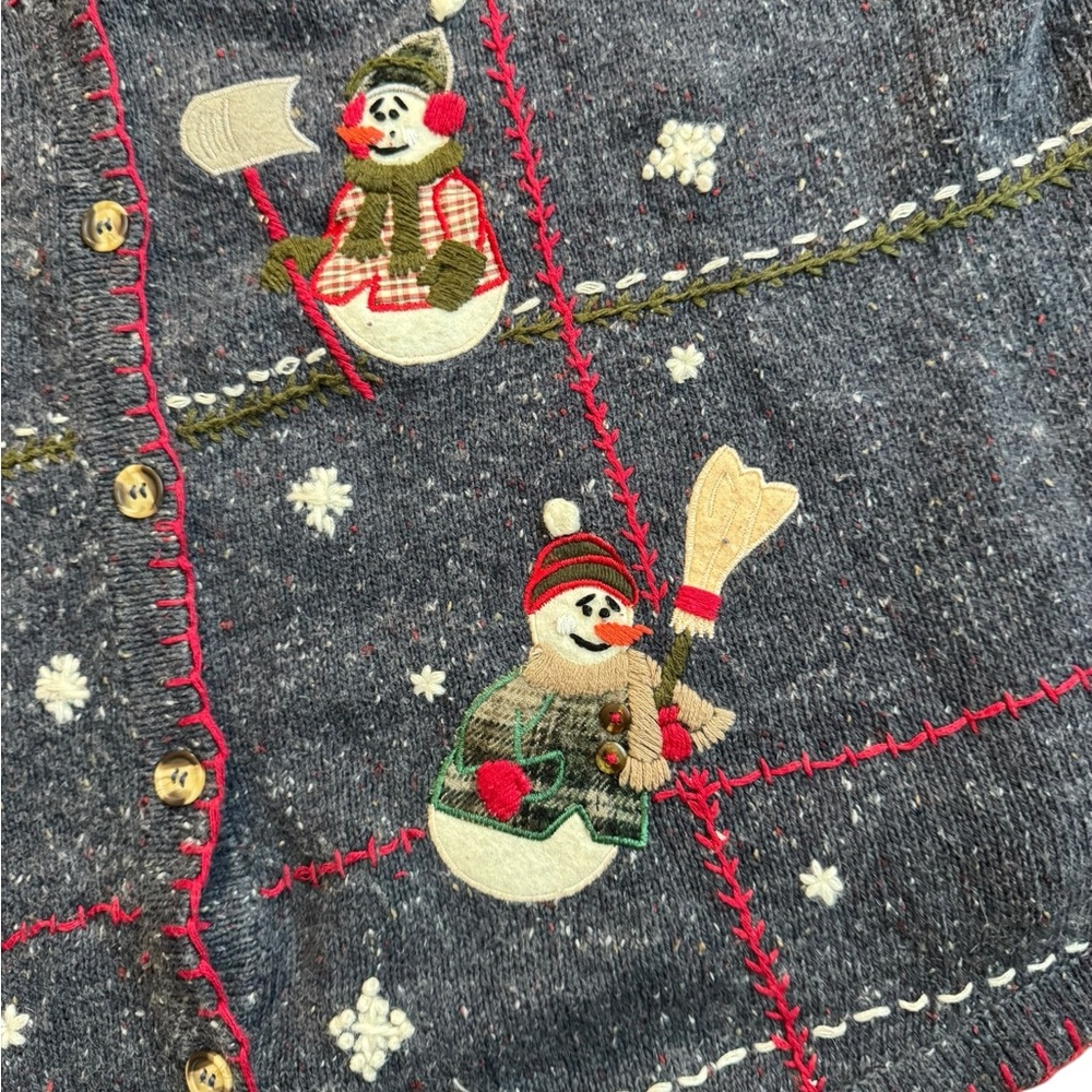 Vintage Victoria Jones Angora Blend Sweater Vest 3X Christmas  Prairie Cottage - Picture 3 of 11